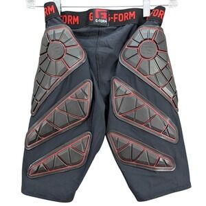 G-Form Men's Pro Sliding Shorts Medium Black Red Padded Baseball Lightweight